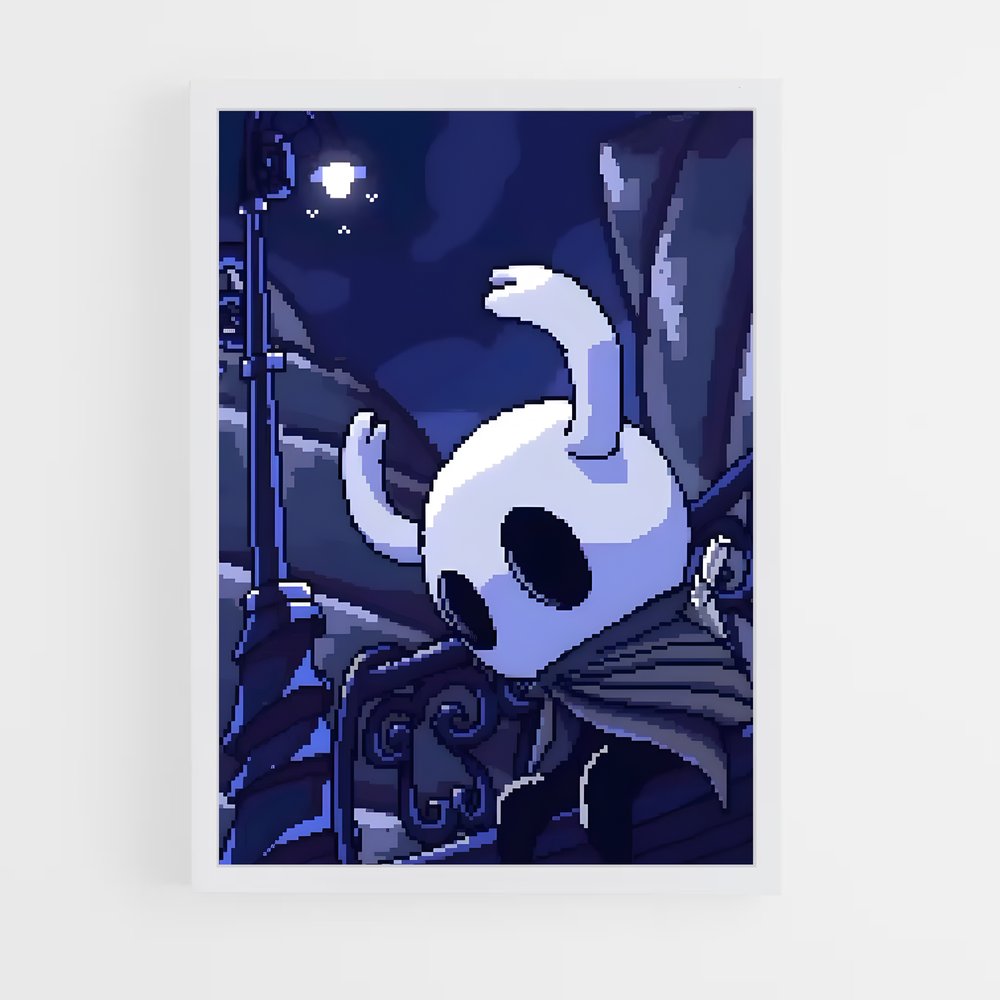 Poster Chevalier Masqué – affiche Hollow Knight (vue 3)